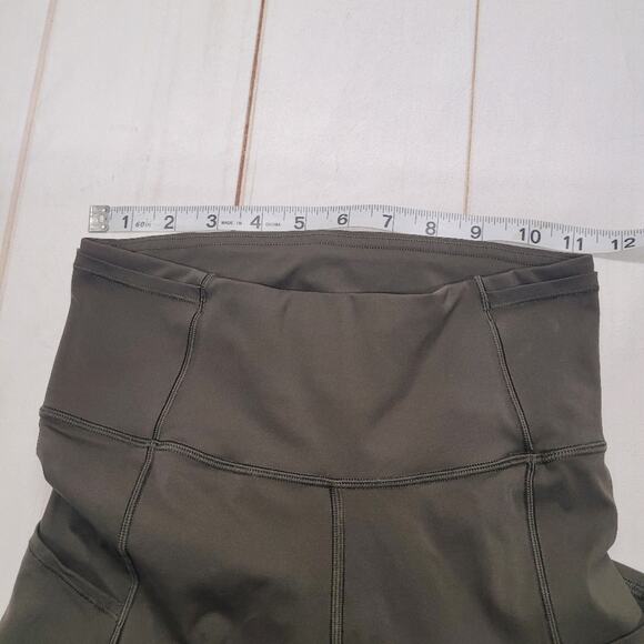 Lululemon fast and free crop II leggings nulux 19" army green - Picture 7 of 12